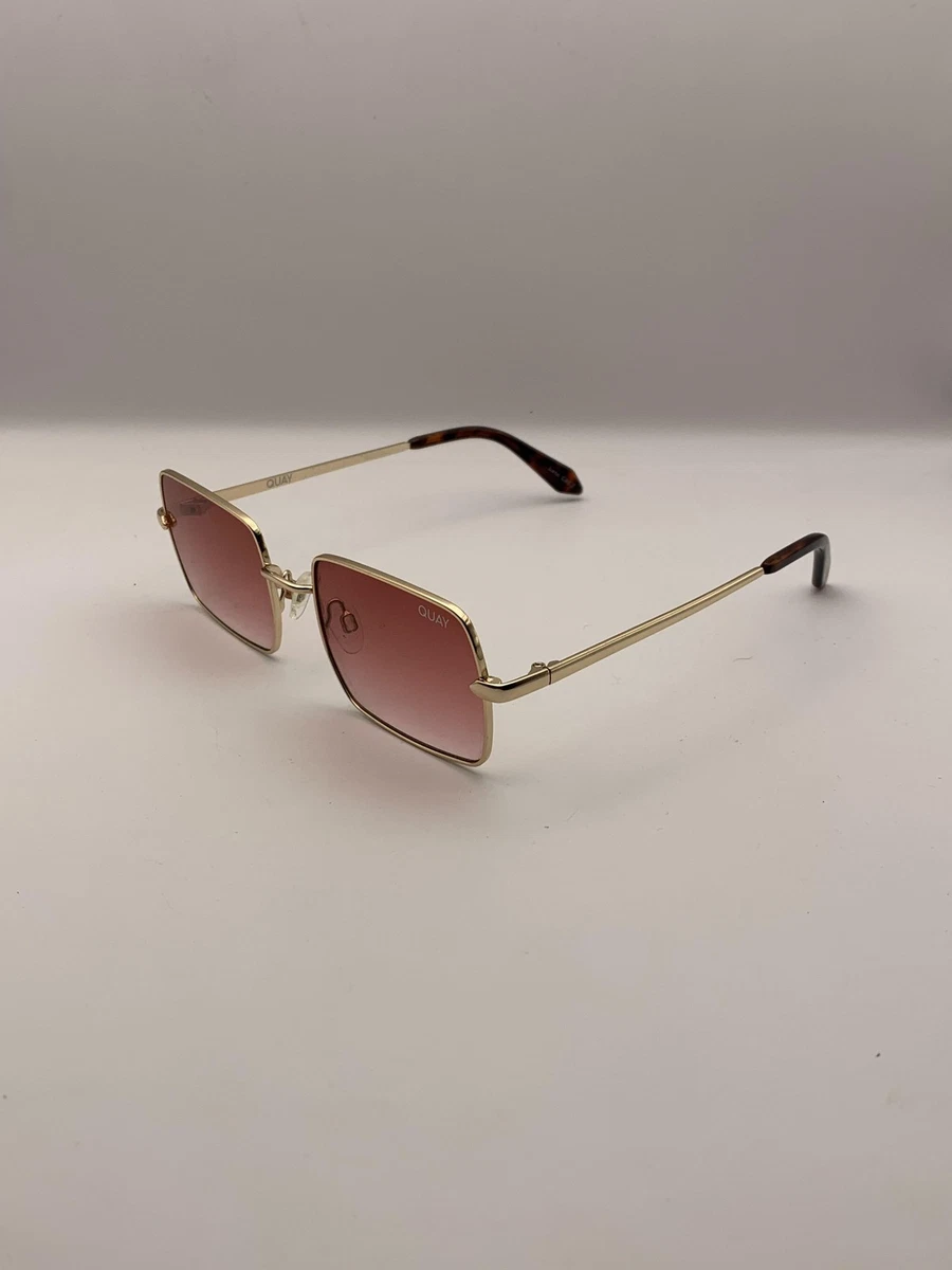 Quay Gold Pink Sunglasses for Women for sale | eBay display picture 1