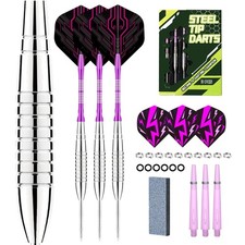 Darts Set 22g Nickel-Silber Profi Darts Mit Zubehör Dartscheibe