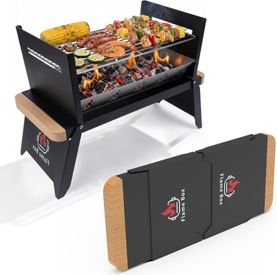 #ad Nomad Portable Charcoal Grill – Ultra Slim Folding BBQ for Outdoor Cooking Camp $75.63