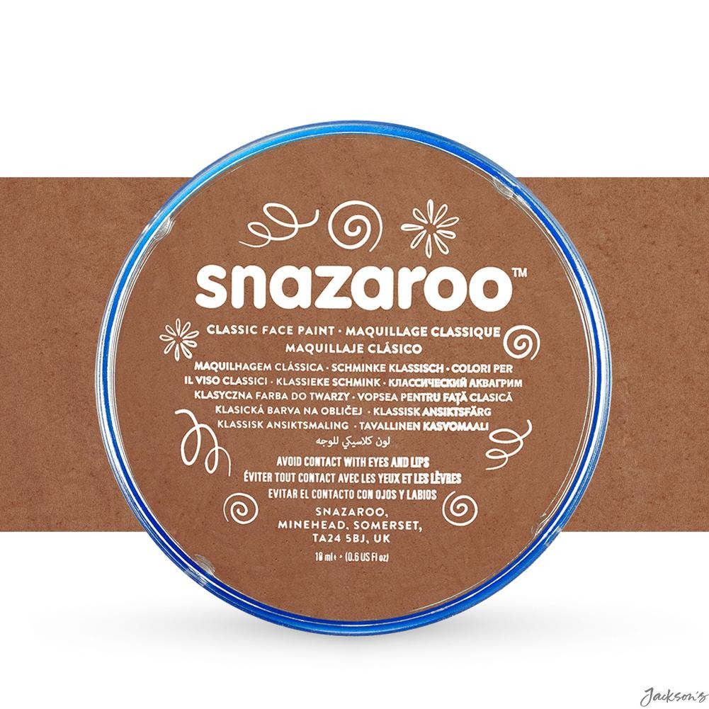 Snazaroo Classic Face Paint Beige Brown 18ml For Makeup And Costume Use