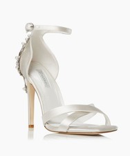 Dune London Womens White High Heeled Bridal Shoes Size EU 41