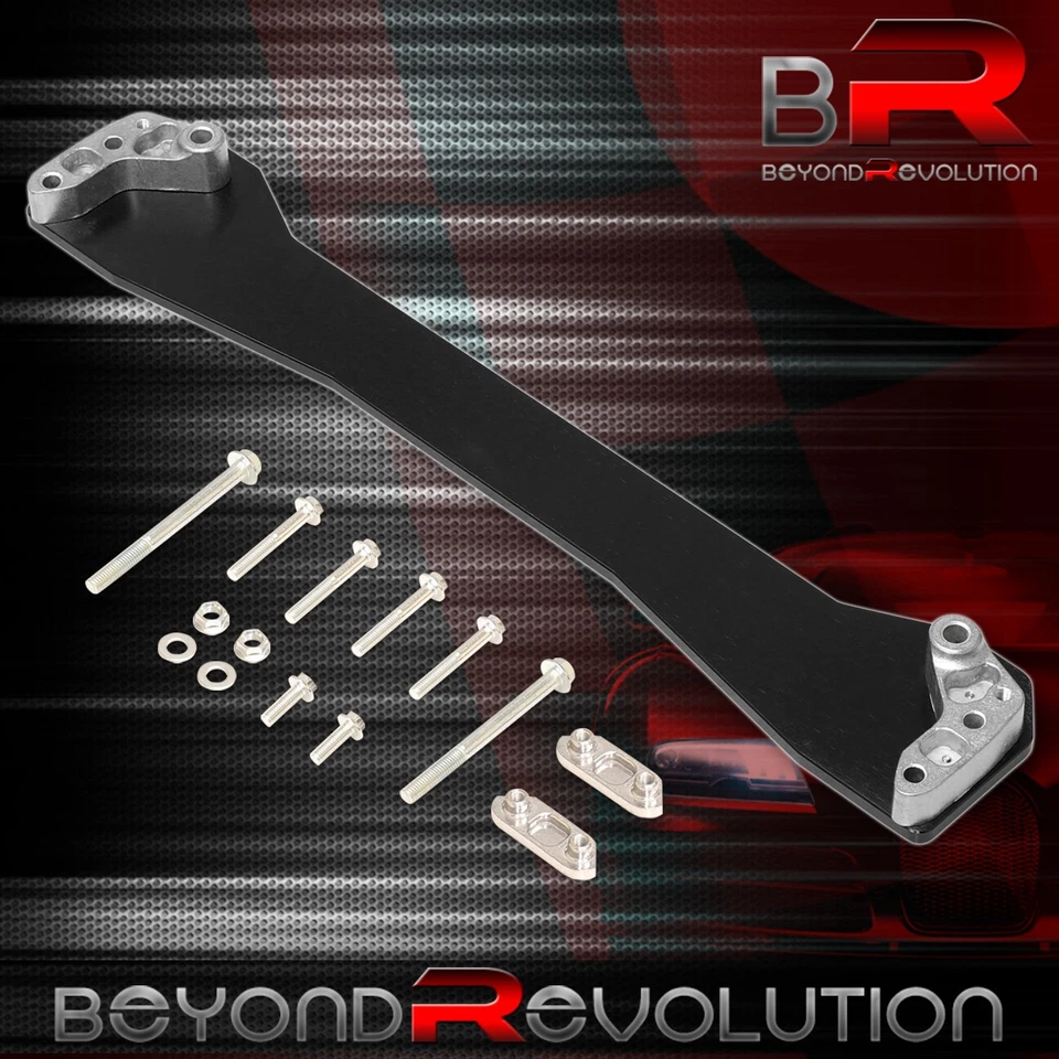 Barra de amarre soporte subchasis trasero de aluminio negro para Civic EK9 EM1 1996-2000 Foto 3 de 3