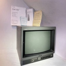 Sony Trinitron Color Video Monitor PVM-1350 w/ Original Documents - Retro Gaming
