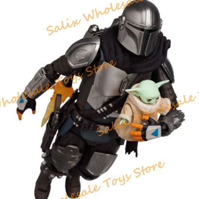 In Stock Star Wars the Mandalorian Chrome Ver. MAFEX No.256 Action