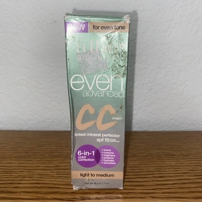 New In Box Alba Botanica Even Advanced CC Cream SPF 15 Light To Medium 1.7 OZ