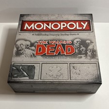 The Walking Dead Monopoly, Survival Edition Board Game COMPLETE 2013 Zombies