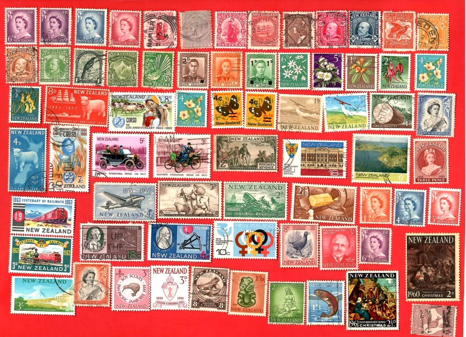 Worldwide Stamps & Pictorials Used & Mint W/NEW ZEALAND, HAWAII, GUYANA😊 - Image 2 of 4