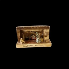 SEBASTIAN MINIATURES FIGURINE COLONIAL KITCHEN #6132 1952 RW BASTON