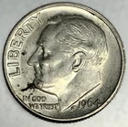 1964-D Roosevelt Dime - Circulated Condition - 90% Silver - US Coin - 3105