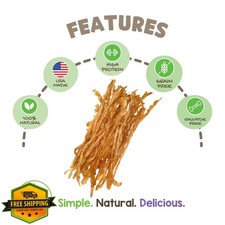 Nature Gnaws USA Turkey Tendons Dog Chews, 8oz Bag