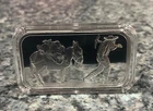 SilverTowne (#005) Retro Prospector & Donkey 1oz .999 FS Proof Like Bar RARE