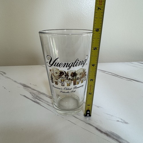 Yuengling Brewery Dogs Logo Puppies Pottsville, PA 16 oz Pint Beer Glass EUC - Picture 7 of 9
