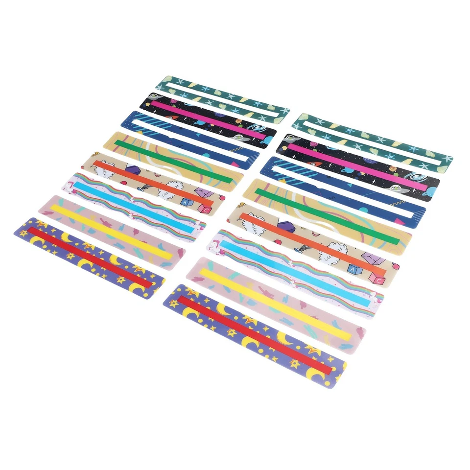 16 StüCk GefüHrte Lesen Streifen Satz Streifen für Kinder zu der ÜBerwindun7706