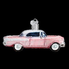 1pc Classic Car Glass Ornament
