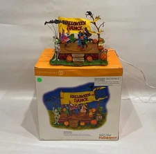🌟Dept 56 Snow Village Halloween Dance Monster Mash 55189 **NEEDS REPAIR**
