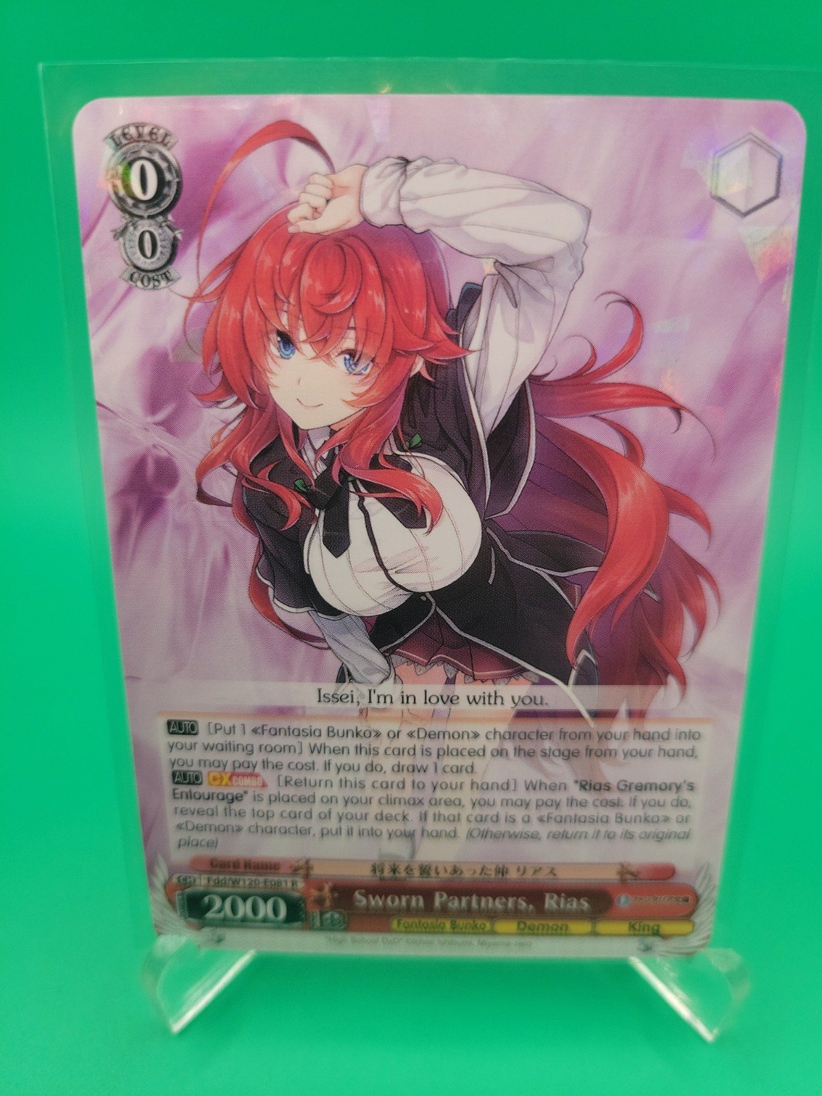 Weiss Schwarz Fujimi Fantasia Fdd/W120-E081 R Sworn Partners Rias English 