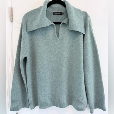 Lisa Yang Cashmere Dorothy wide-collar jumper sweater 2 (Medium) Green