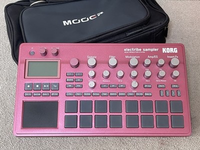 KORG Electribe 2S Sampler Red Music Production Station with Bag Adapter Tested
