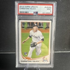 2013 Topps Update CHRISTIAN YELICH #US290 PSA 9 MINT Rookie RC