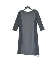 Lauren Ralph Lauren Women's Cotton Blend 3/4 Sleeve Knit Dress Sz M