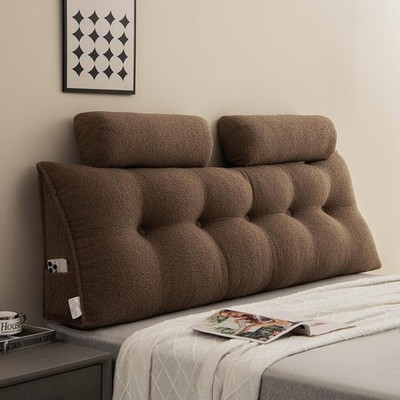 Wed Headboard Pillow King Size, with 2 Pa Ne Roll Pillow Lar