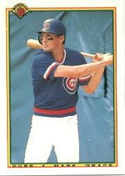 1990 Bowman Tiffany (Glossy) #29 Mark Grace Chicago Cubs