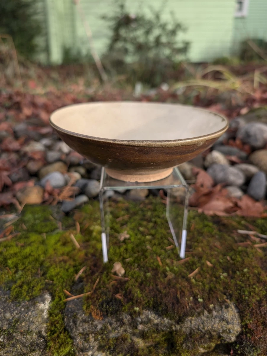 【名碗❗】中国古美術　古陶磁　古玩　明朝　磁州窯　蛇褐釉　大振り茶碗　鉢　茶道具 名碗❗】中国古美術 古陶磁 古玩 明朝 磁州窯 蛇褐釉