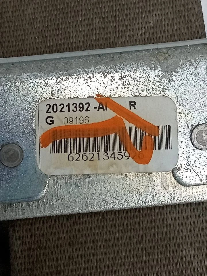 Used Front Right Seat Belt Front fits: 2007 Nissan Quest bucket passenger retrac Foto 3 de 4