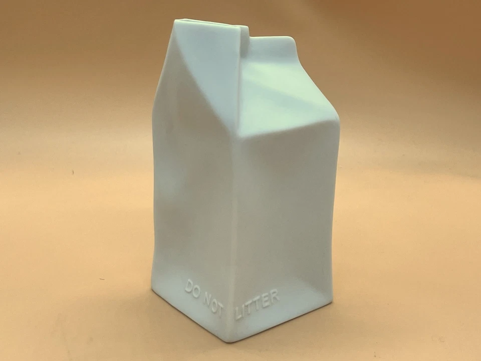 Rosenthal Studio Line, Germany Milk Carton, Do Not Litter Collection Vase. Boxed - Image 4 of 4
