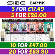 SKE Bar 15K Pods | Prefilled Refill Pack | 20mg | 2ml | Replacement Pods | E-Cig