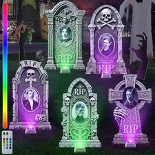 21.65 Inch Halloween Tombstones 3D Changing Face Classic Style