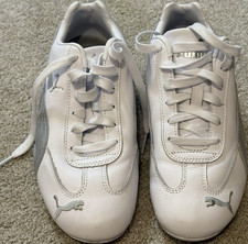 PUMA Speedcat White Gray Leather Low Top Lace...
