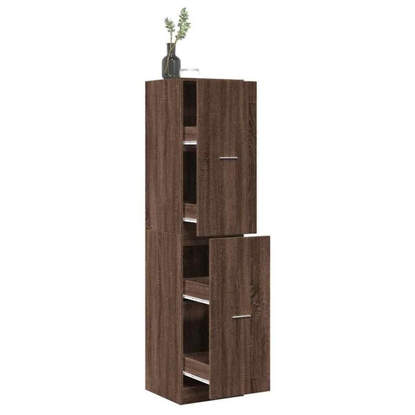 Apothekerschrank Eichen-Optik 40X41X174,5 Cm Holzwerkstoff-image