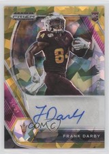 2021 Panini Prizm Draft Picks Gold Ice Frank Darby #DPA-FDA Auto n0c
