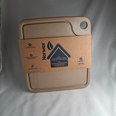 Norwex Biodegradable Material Mini Cutting Board With Grips On Bottom