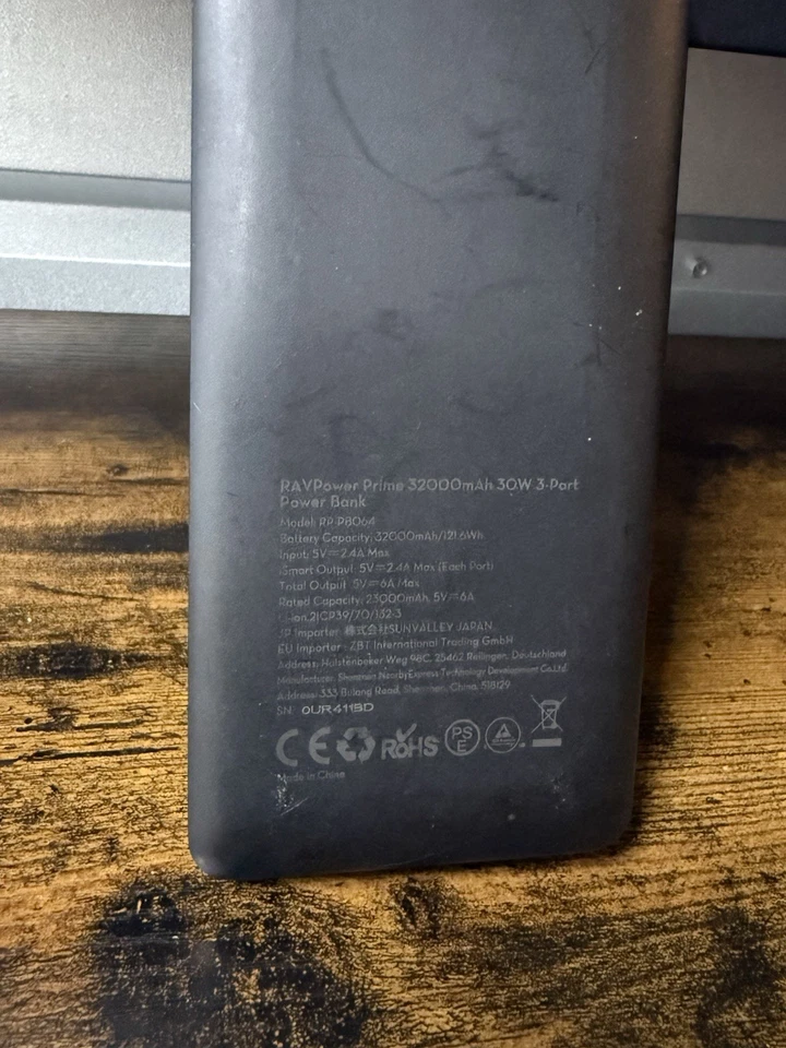 Банк питания RAVPower Prime 32000 мАч 3 порта RP-PB064 - Изображение 4 из 4