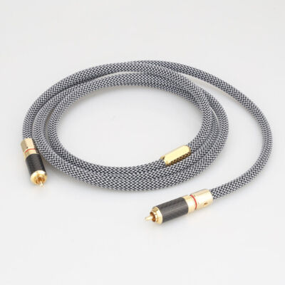 1pc High Quality OCC Silver Plated Digital Coaxial Cable HIFI Audio RCA Cable