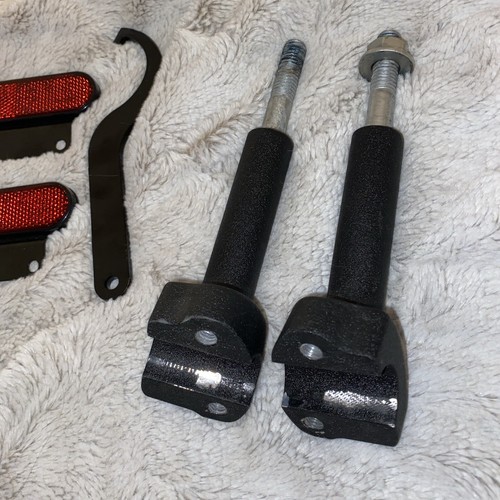 Indian Motorcycle Pegs Handlebar Risers Reflector Lights Peg Lot - Picture 5 of 15