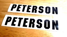 peterson decals Stickers cant hook saw mill 10" Gloss black (2) Fast USA