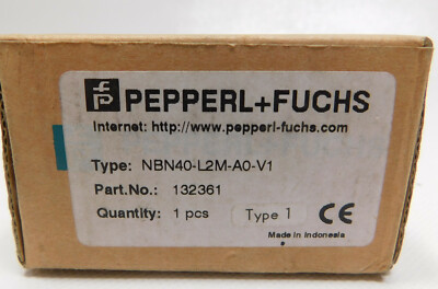 Pepperl+Fuchs Part # 132361 Type NBN40-L2M-AO-V1 Inductive