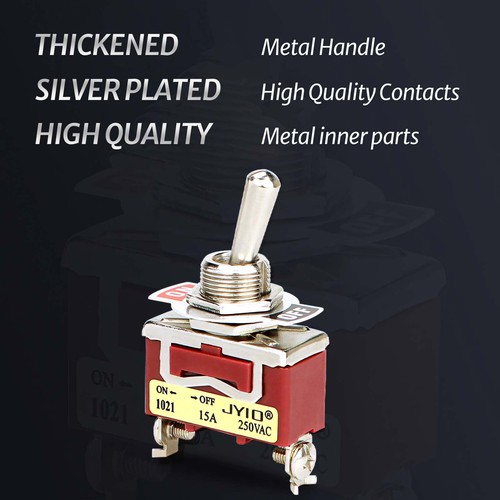 Interruttore interruttore impermeabile resistente on-off-on 2 pin - 6 pin auto barca 15 A 250 V - Foto 4 di 33