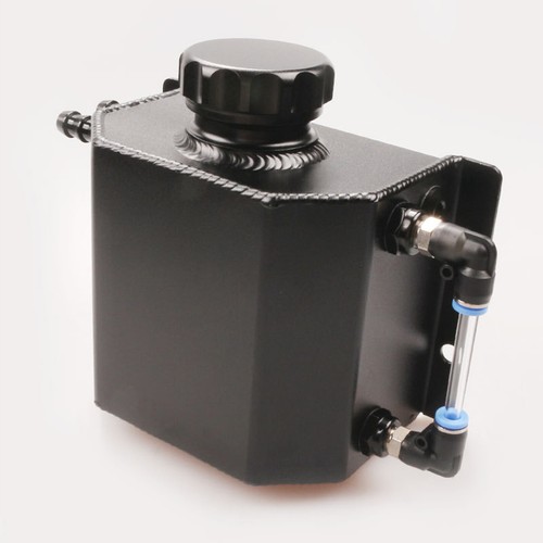 Botella de desbordamiento de aluminio captura de aceite radiador refrigerante tanque depósito 1L - Imagen 4 de 16