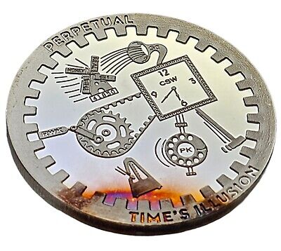 Perpetual Time's Illusion Chautauqua Silver Works 1 Oz .999 Perpetual Time's Illusion Chautauqua Silver Works 1 Oz .999