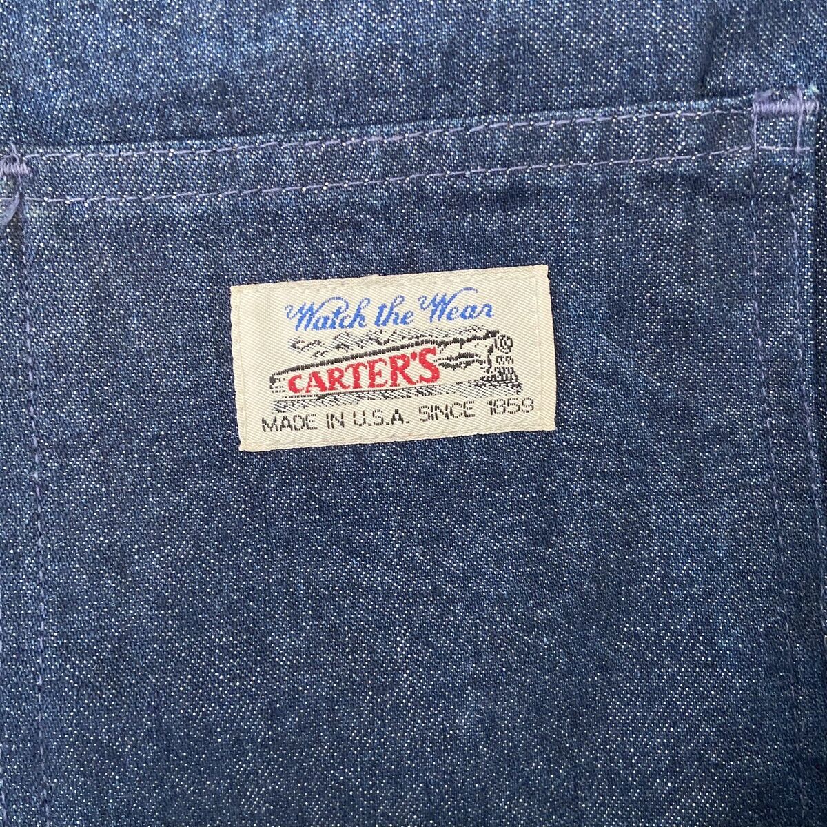 Vintage Carters Watch The Wear Selvedge Denim Chore Jacket Vintage Carters Watch The Wear Selvedge Denim Chore Jacket