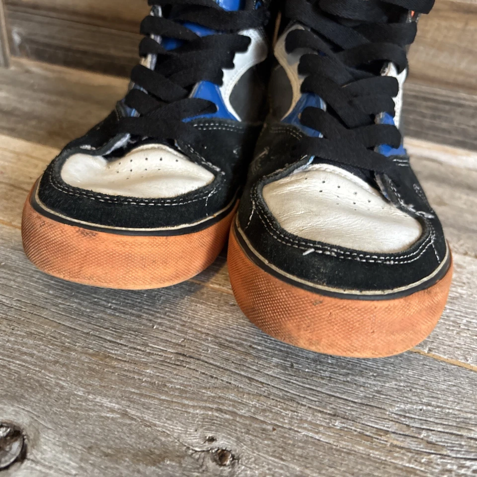 Zapatos de patinador Tony Hawk para niños talla 5 mediano azul blanco negro juvenil Foto 3 de 4