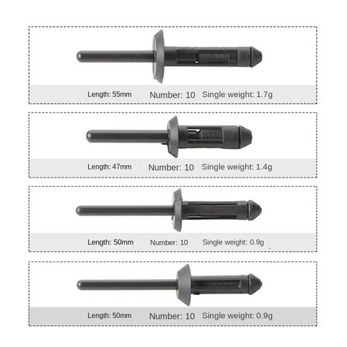 41Pcs Plastic Rivet Gun Quick-loading Rivet Tool Plastic Rivet Puller Riveting - Picture 4 of 9