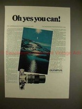 1978 Olympus OM-1  OM-2 Camera Ad - Oh Yes You Can 