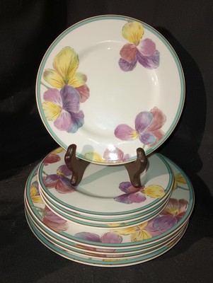 Mikasa Blossom Festival set of four bread plates, four salad plates