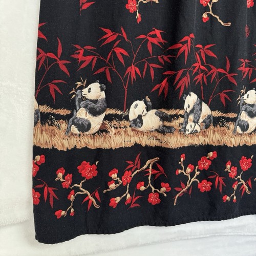 Robe midi vintage Sag Harbor ours panda taille 8 P fleur de cerisier professeur grunge - Photo 12/14