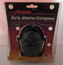 Airguide 1616 RV & Marine Compass NIP USA Made New Old Stock Vintage Illuminated